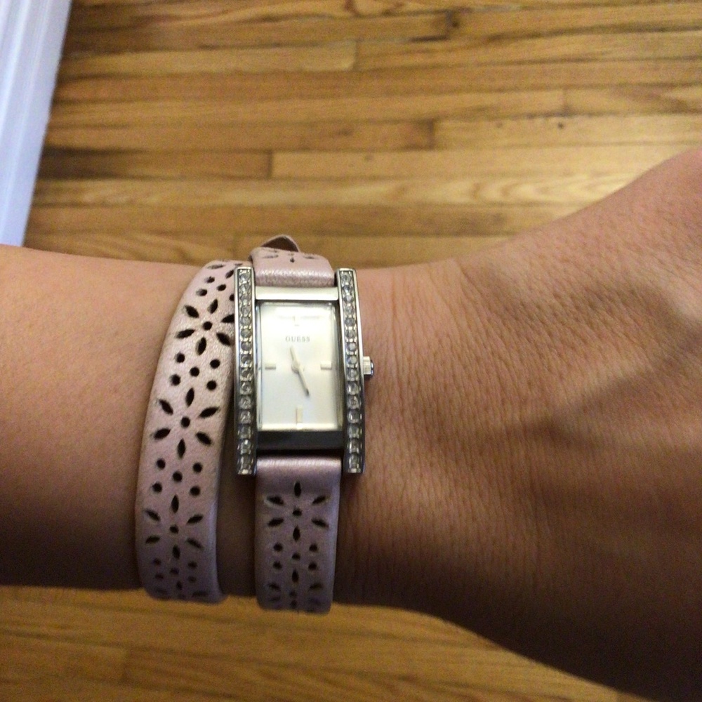Womens Guess watch genuine leather